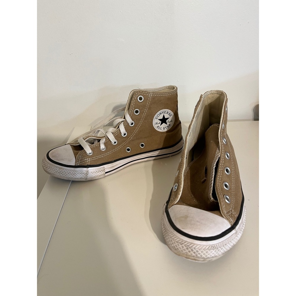 Converse Chuck Taylor All Star High Top Tan Brown Youth‎ Sneakers A04165F Size 3